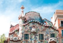 Gaudi Architecture in Barcelona Spain 