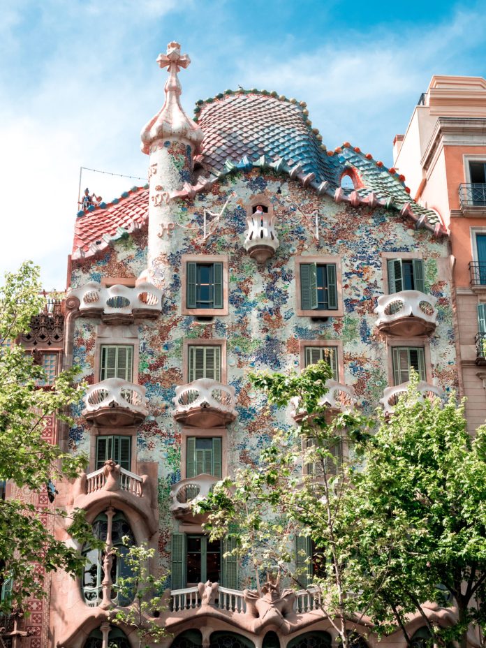 Gaudi Architecture in Barcelona Spain 