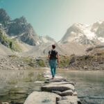 Adventure Travel Across a Footbridge in the Mountains. Image Courtesy: Lorenzo Castellino, Pexels