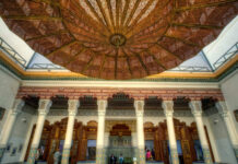 Marrakech cityscape showing historic architecture and vibrant street life